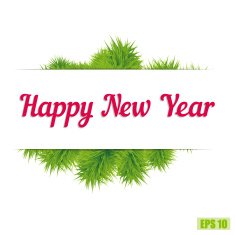 Happy new year greeting card N9