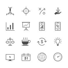 Business and finance icons N22