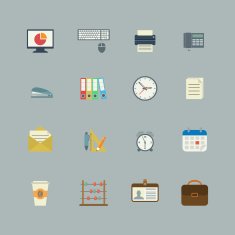 Business collection of flat stationery supplies N2