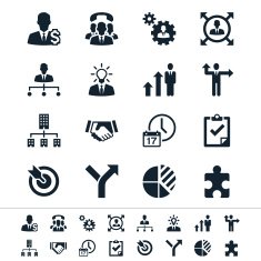 Business and Management Icons N14