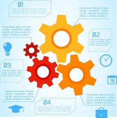 Flat Business Infographic Background N78
