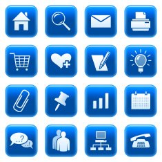 Web icons buttons