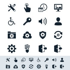 Setting icon set - simplicity theme