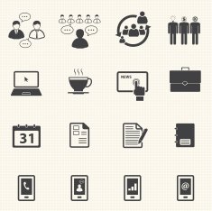 Business and Office Icons set N5
