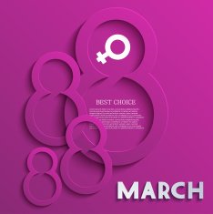 Vector women's day background Eps10 N9