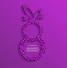 Vector women's day background Eps10 N10