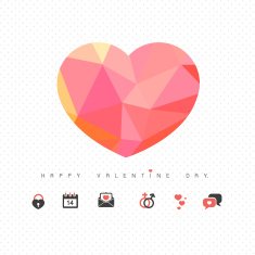 love and heart icon for valentine day