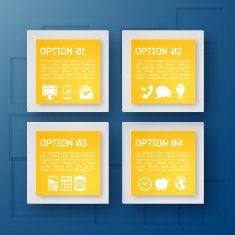 Flat Business Infographic Background N93