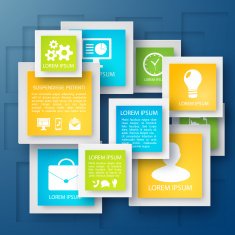 Flat Business Infographic Background N94