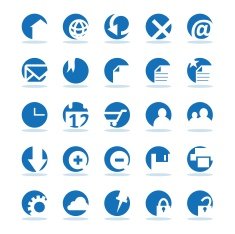Icon set - web internet computer