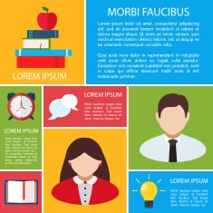 Flat Business Infographic Background N97