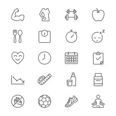 Health care thin icons
