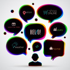 Speech Bubbles Web Template