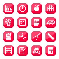 school and education icons N3