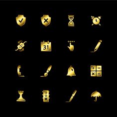 Gold software icons free image download