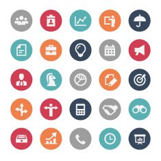 Business and Management Icons - Bijou Series