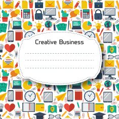 Flat Business Infographic Background N107