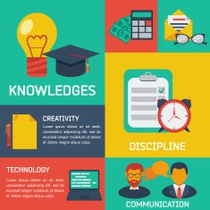 Flat Business Infographic Background N108