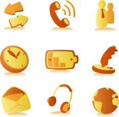 Cell phone cellphone communication icons