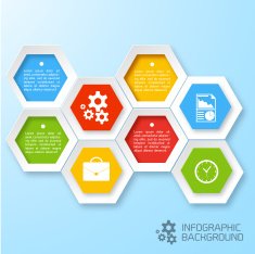 Flat Business Infographic Background N112