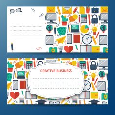 Flat Business Infographic Background N113