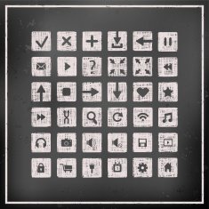 Collection of icons web design elements N3