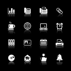 White Icons Set N12