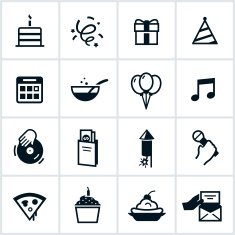 Birthday & Party Icons