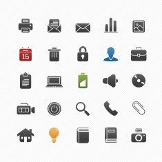 Generic vector symbol icon set
