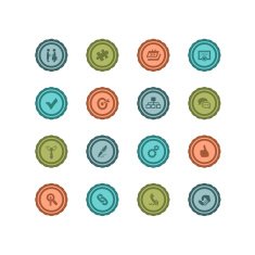 Retro Human Resource Badges