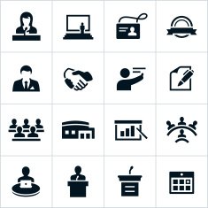 Black Business Convention Icons