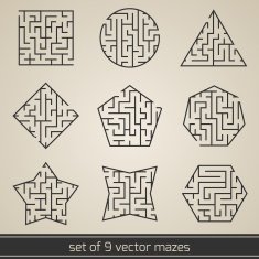Maze labyrinth set