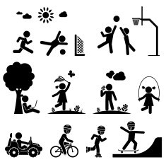 Childhood vector set