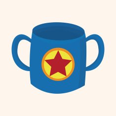 baby cup theme elements