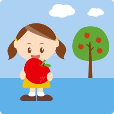 healthy girl love big apple