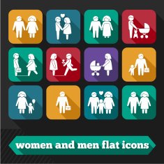 Women and Men Icons