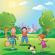 Children playing in the park N3