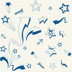 stars & arrows doodle