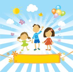 Happy Children Playing N10