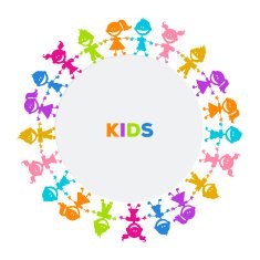 Colorful kids friends image N2
