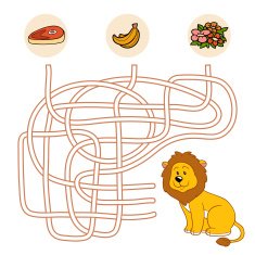 Maze game (lion) free image download