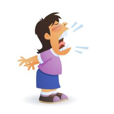 Girl Yelling Loudly