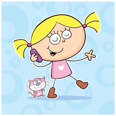 Girl talking on cell phone