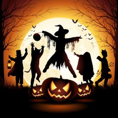 Halloween Children trick or treat N3