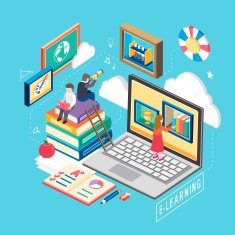 e-learning concept
