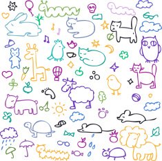 set of cartoon animals