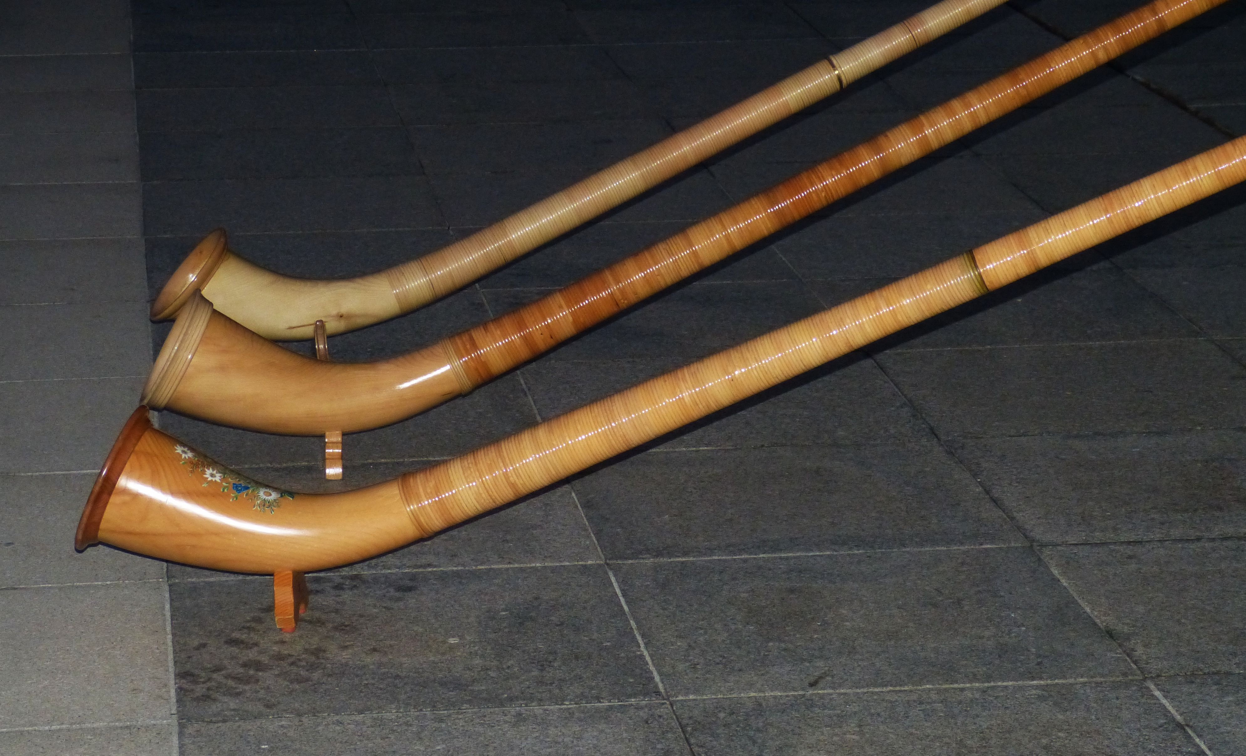 Photo of Bavarian traditional musical instrument,alphorn free image ...