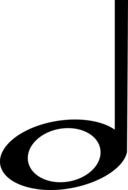 graphic image of a whole note