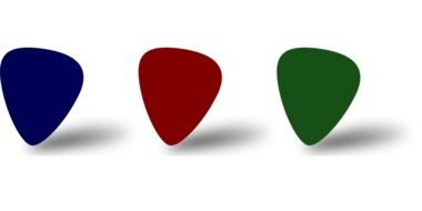 plectrums, guitar picks, drawing