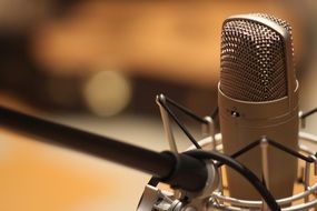 microphone in the recording studio